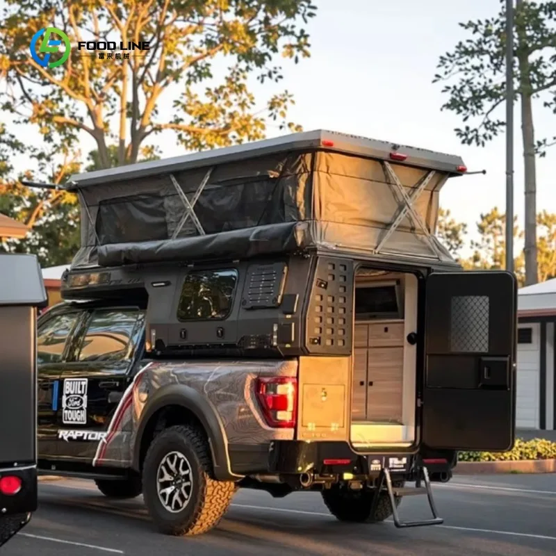 Modern Lightweight Waterproof Foldable Design Pop-Up Tent for 4x4 Pickup Trucks for Travel Trailers Camping Customized