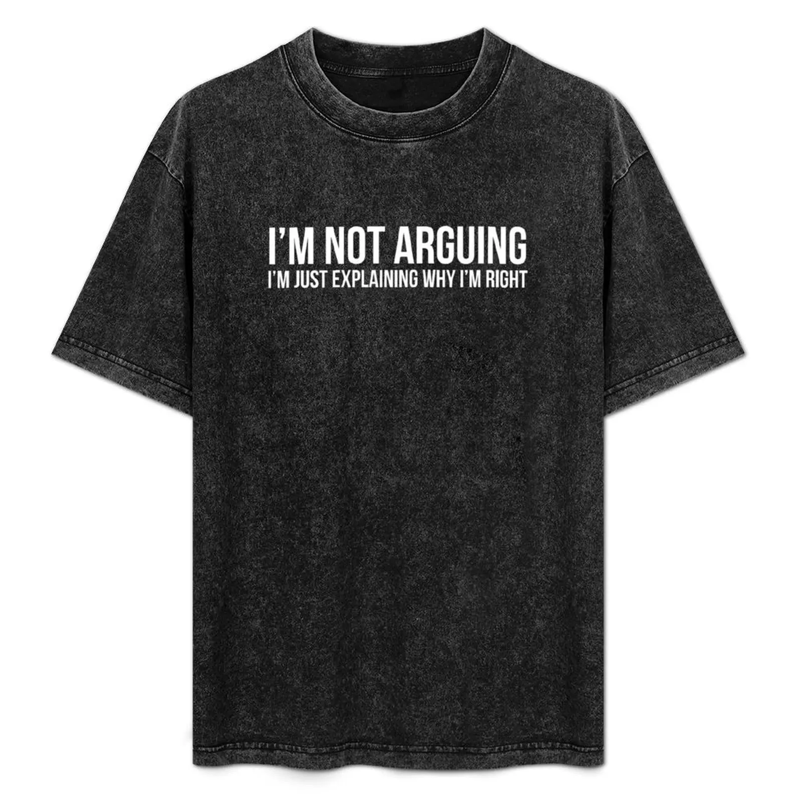 

I'm Not Arguing T-Shirt Funny t-shirt man clothes vintage football t shirt t shirts for men cotton