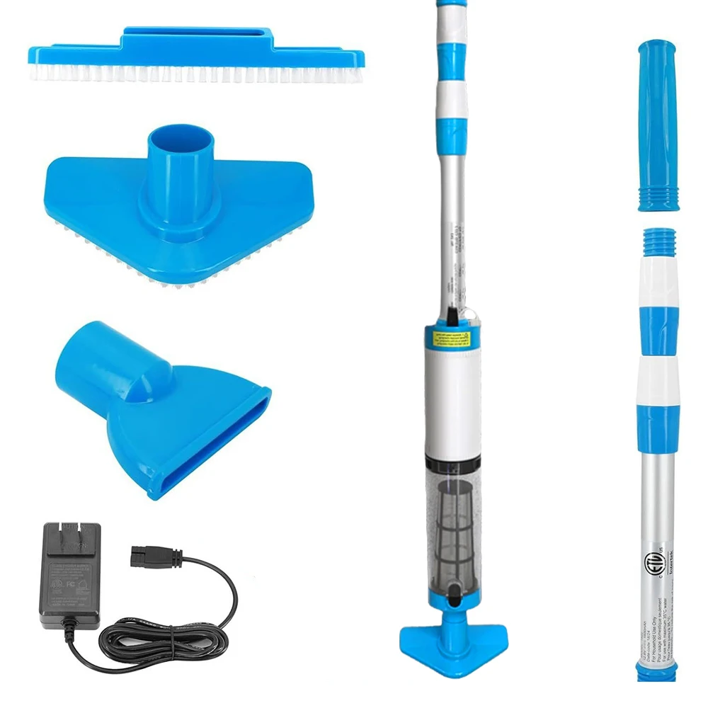 3-in-1 kabelloser wiederaufladbarer Pool-Staubsauger, Hand-Pool-Reiniger, geeignet für Spa-Center, Badewanne, Sand, Schmutz