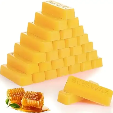 3/10/8pcs Yellow Beeswax Stick Natural Pure Stick Wax, for Candle Making, Furniture Polishing DIY Crafts Wax Molding Materials