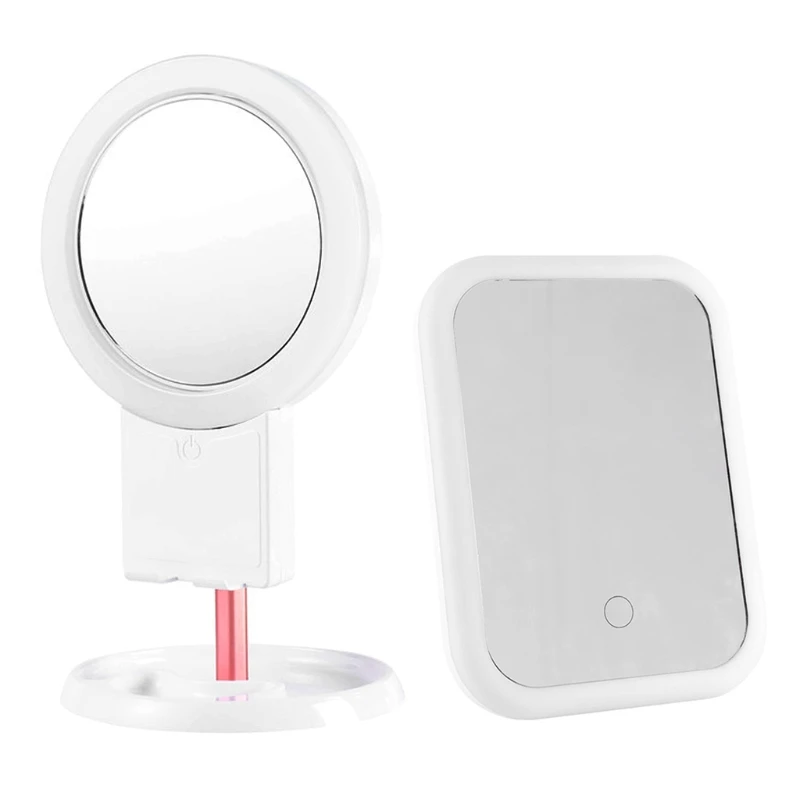 Gương trang điểm có đèn chiếu sáng không dây có thể sạc lại Đèn LED Vanity Mirror có thể tháo rời