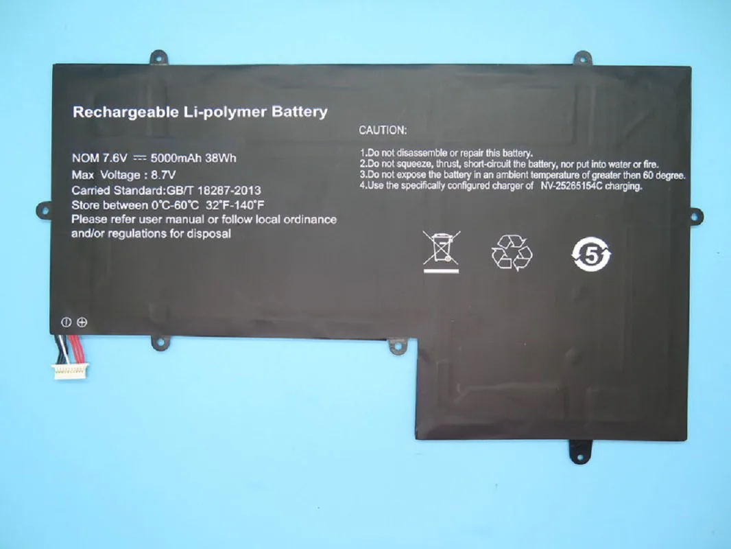 Laptop Battery For GEO Book 3X 3 For GeoBook 3 3X NV-25265154C 7.6V 5000mAh 38Wh New