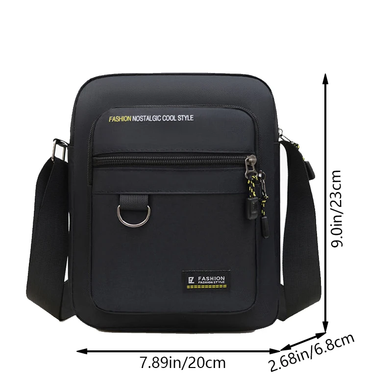 مناسبة للسفر للرجال، مادة نايلون، خفيفة الوزن وبسيطة للخروج، سعة كبيرة، حقيبة رجالية كاجوال #5