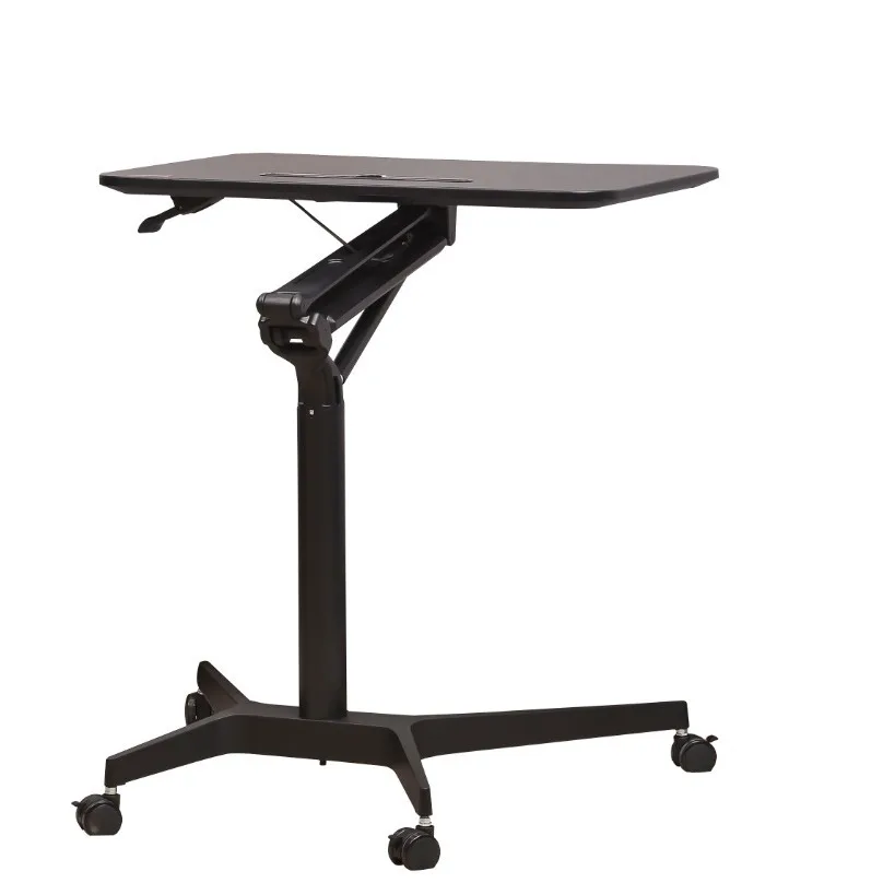 Movable Pneumatic Lifting Desk Standing Workbench Sofa Laptop Computer Desk Lecture Table Bedside Table