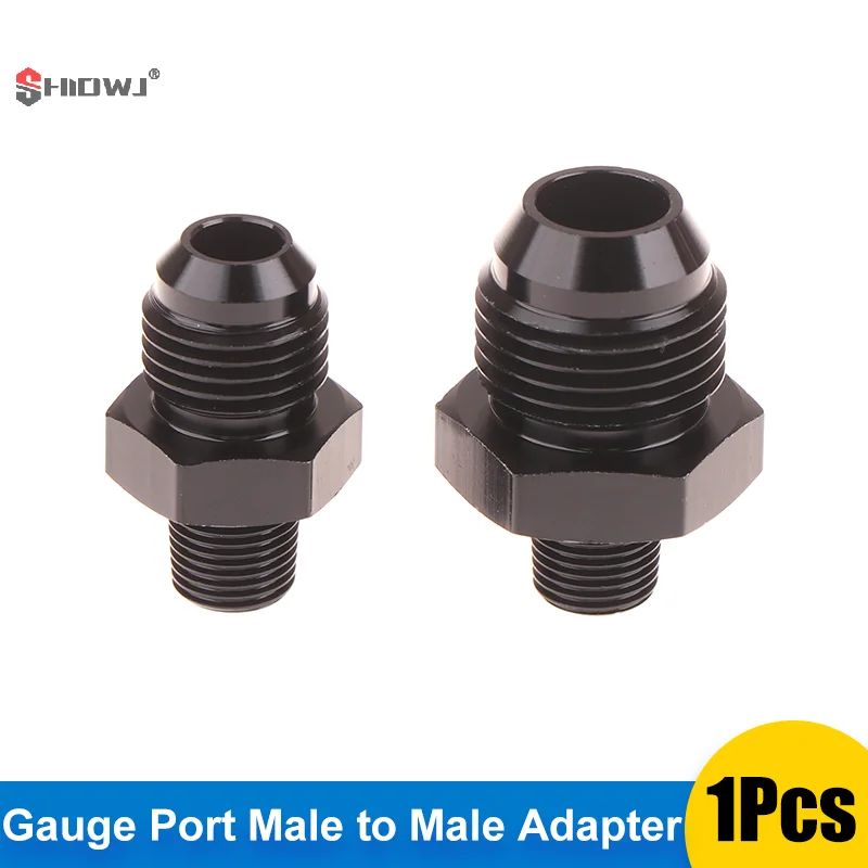 

Aluminum Straight AN6 AN8 With 1/8" NPT Gauge Port Male To Male Adapter Flared Union AN Fitting Auto Fuel Line PTFE Brake Hose