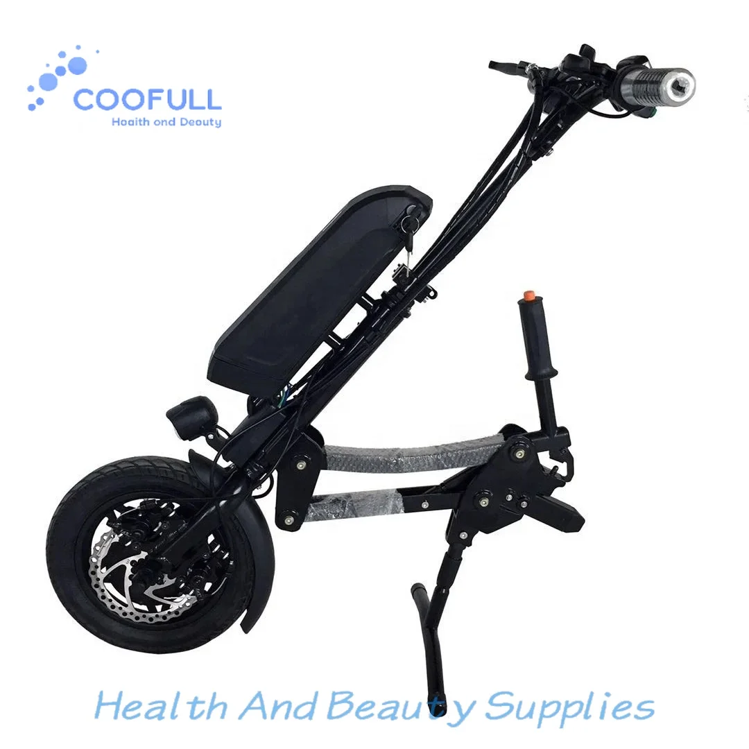 Coofull 12inch Electric Wheelchair Handcycle Attachment 36v 250w Electric Wheelchair Conversion Kit with Battery