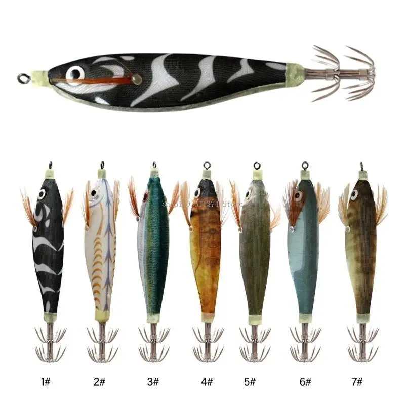 

Fishing Squid Jigs Saltwater Fishing Lures Squid Jigs Hook Hard Fishing Lures Luminously Shrimp Prawn Lures Enduring