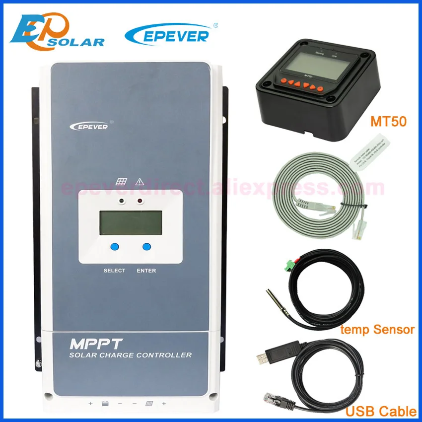 EPEVER TracerAN MPPT 50A 60A 80A 100A 12V 24V 36V 48V Auto Solar Charge Controller Max PV 150V 200V Tracer10420AN