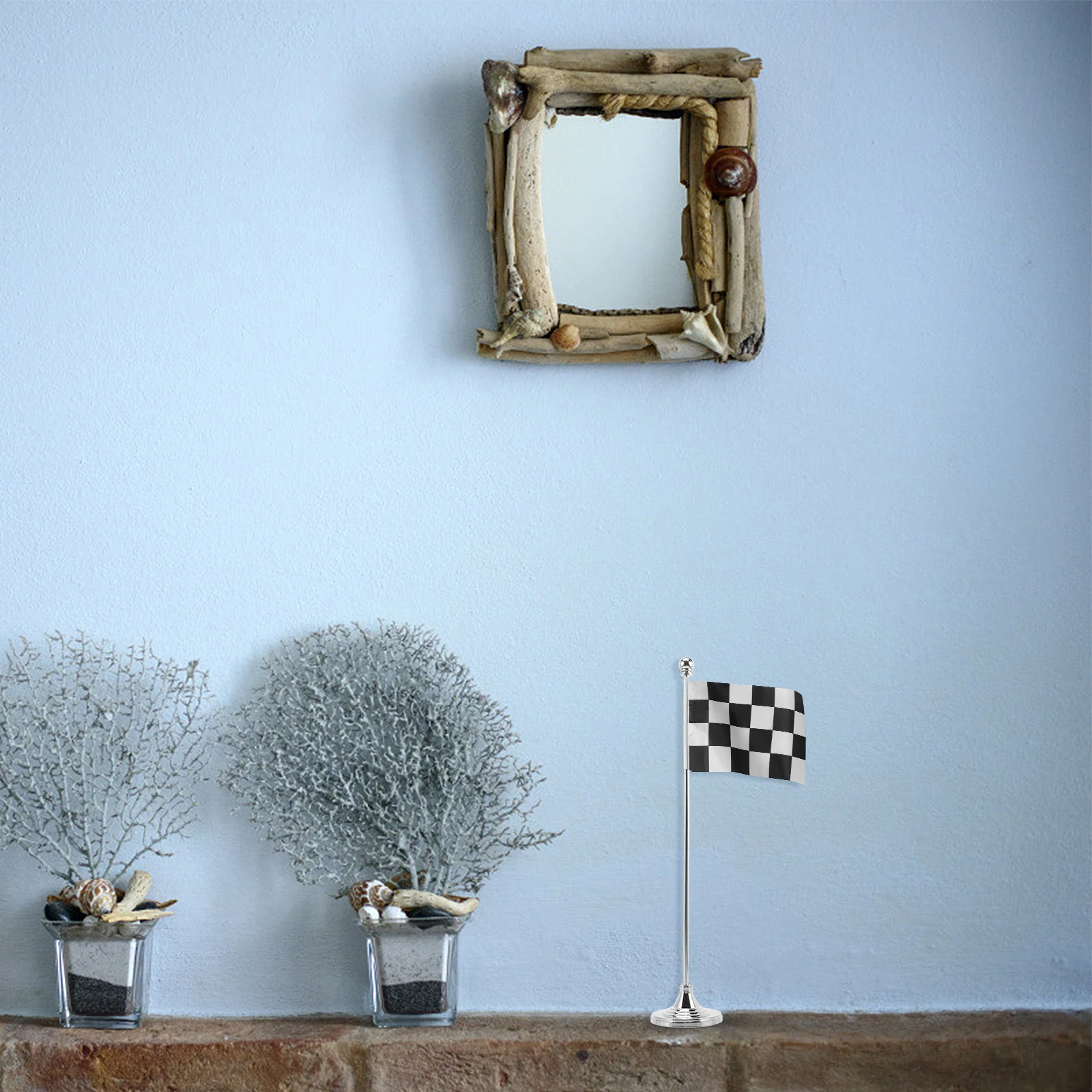 Metal Flag Stand Silver Single Rod for Desk Meeting Room Decor Household Office Accessory Stable Base Wear Resistant - Image 3