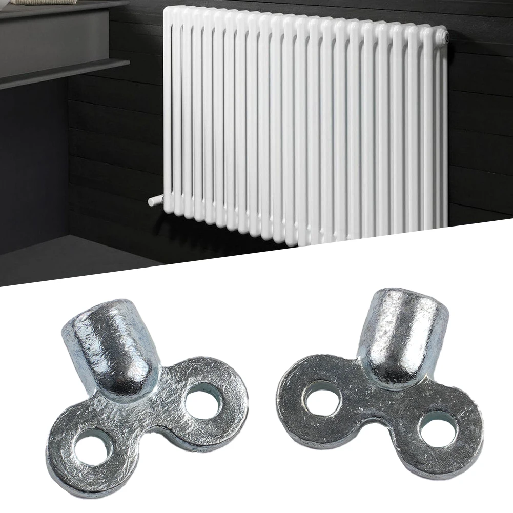 

6pcs Radiator Wrench Triangular Slotted Key Radiator Heating Tool Heater Wrench Valve Zinc Alloy Central Heating Tool