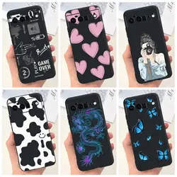 For Google Pixel 6 Case Pixel 6 Pro Cover Cute Love Heart Cow Butterfly Shockproof Bumper For Google Pixel 6A G1AZG GX7AS Fundas