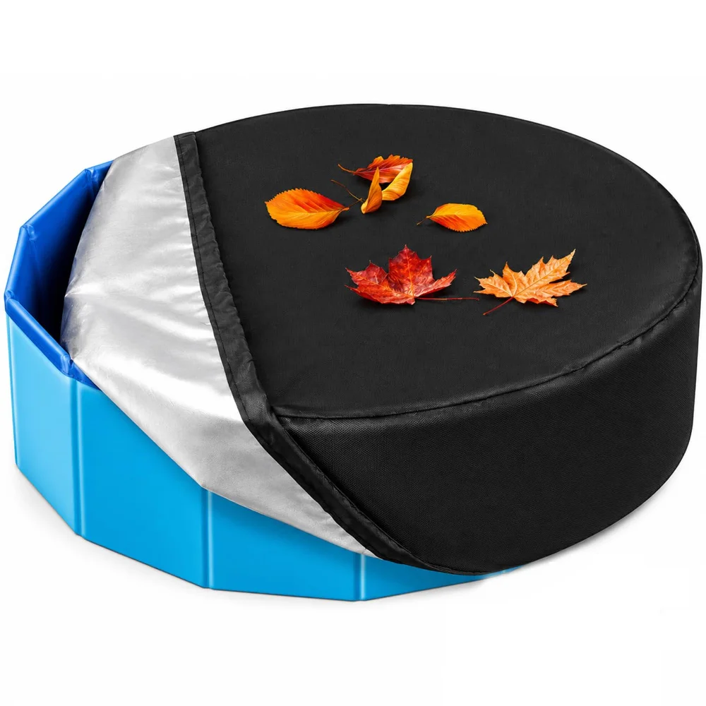 Dog Pool Cover Foldable Round Pools Pet Pool Cover Kiddie Pool Cover Portable Pool Accessories for Dog Kiddie Pool Bathing Tub