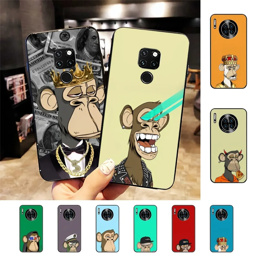 Creative Cartoon Monkey Bored Ape Phone Case For Huawei Mate 10 20 30 40 50 lite pro Nova 3 3i 5 6 SE 7 pro 7SE