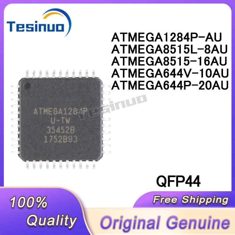 

1/PCS New ATMEGA1284P-AU ATMEGA8515L-8AU ATMEGA8515-16AU ATMEGA644V-10AU ATMEGA644P-20AU QFP44 In Stock