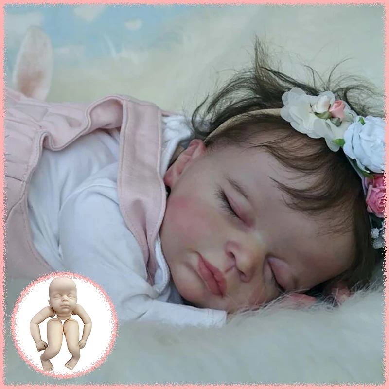 

Coco 20inch Reborn Doll Kit Unfinished Unpainted Fresh Color Blank DIY Doll Parts With Cloth Body Collectible Art Doll