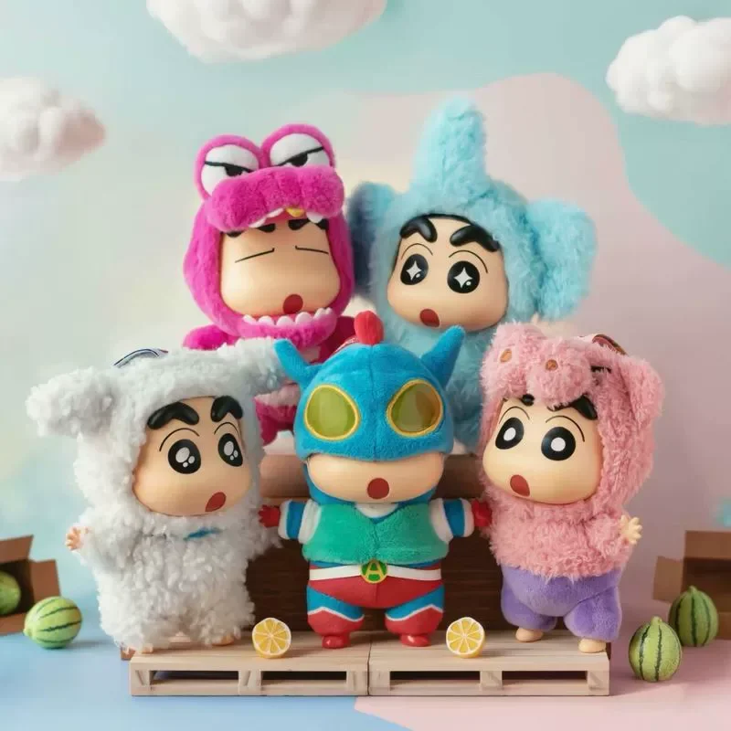 

Genuine Crayon Shin-Chan Dress-Up Party Blind Box Vinyl Plush Doll Bag Pendant Ornaments Trend Toys Children'S Birthday Gift