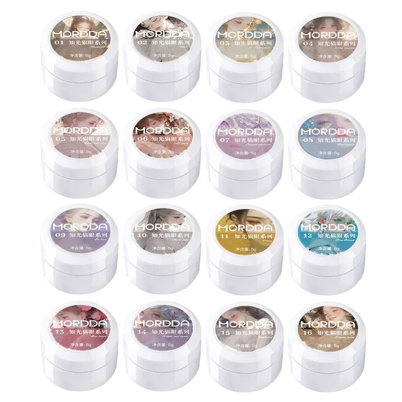 Canned Explosive Cat Eye Adhesive Servise Nail Polish Glue Popular Selling Porcelain White Crystal Exquisite Nail Decorations image 4