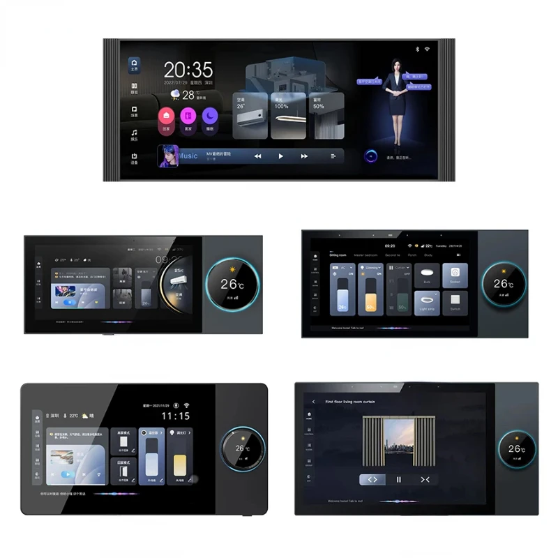 TYSH Tuya Smart Home Devices Multi-functional Touch Screen Control Panel Central Controller For Intelligent Scenes Switch