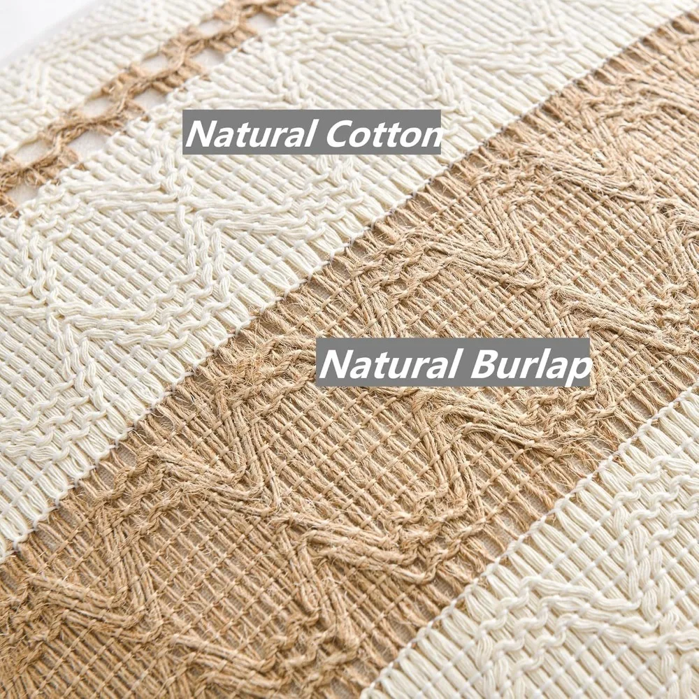 جديد بوهو نمط رمي غطاء وسادة القطن الكتان مستطيل وسادة تغطي ديكور المنزل ديكور المخدة لكرسي أريكة تتحول لسرير #2