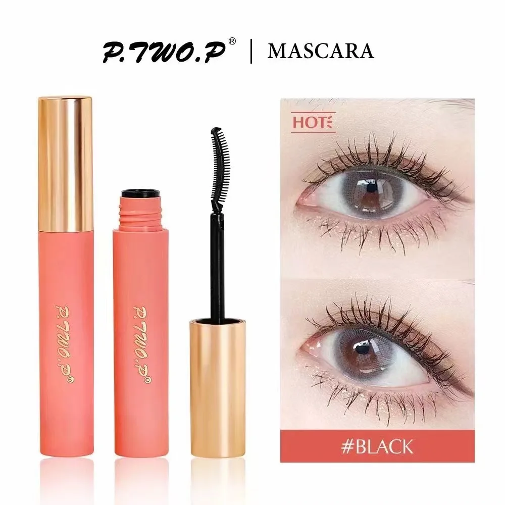 P.TWO.P Ultra-Fine Long Lasting Black 4D Silk Fiber Waterproof Curling Mascara Volume Extension Female Cosmetics Eye Makeup