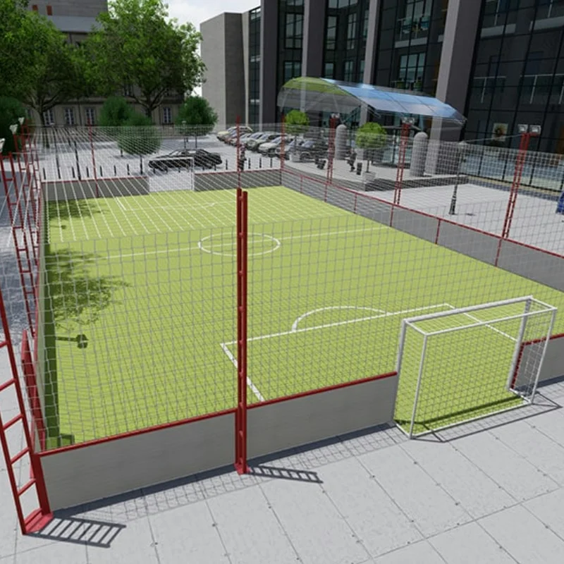 Street Portable Football Field | Removable Soccer Court Arena for Outdoor Public Sports