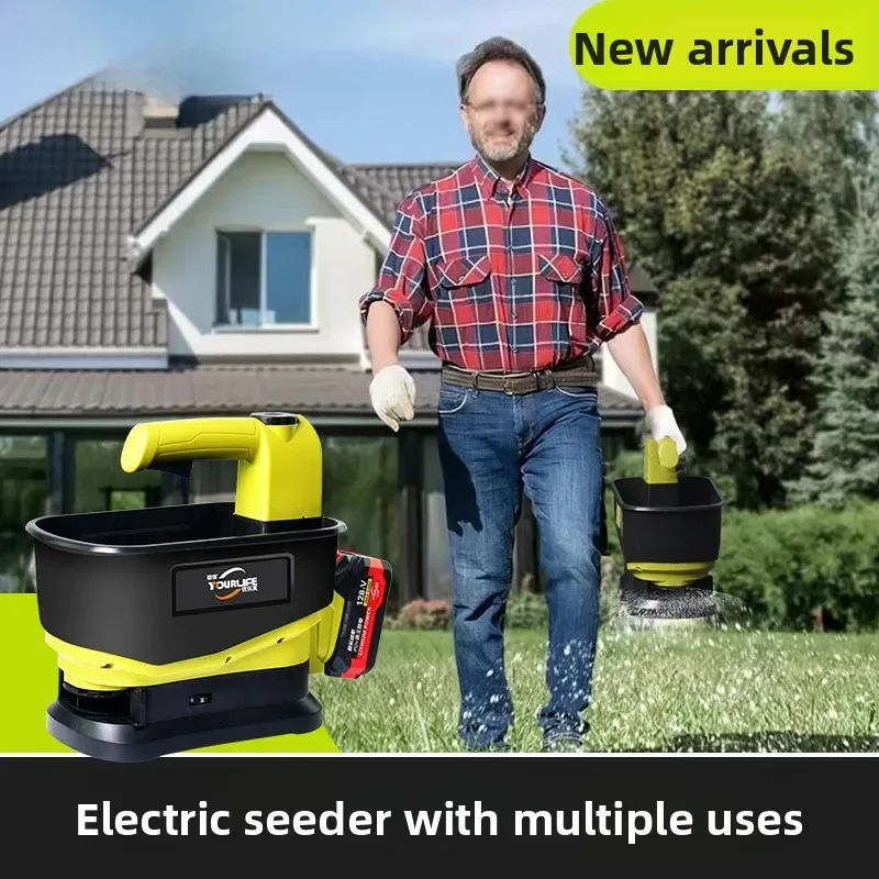 Premium Lithium Battery Fertilizer Spraying Sowing Machine Electric Portable Agricultural Fertilizer Sprayer Feeding Machine