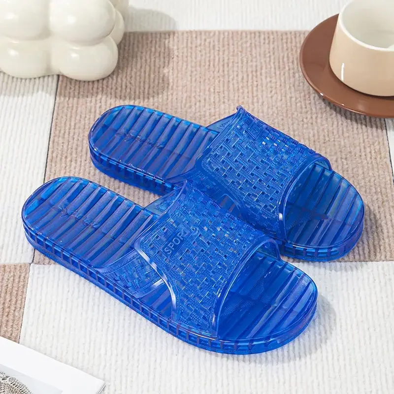 Flat Sabot Shoes Plastic Pvc Sandals Man Shiatsu Bathroom Slippers for Men Soft Adult 2025 Style Elegant Low Price Mascullino