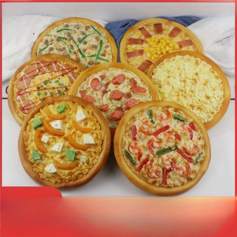 نموذج عرض البيتزا الواقعي - دعامة طعام وهمية من الراتنج للمطعم/التصوير الفوتوغرافي، ديكور مطبخ مقاوم للماء (حوالي 12 بوصة)