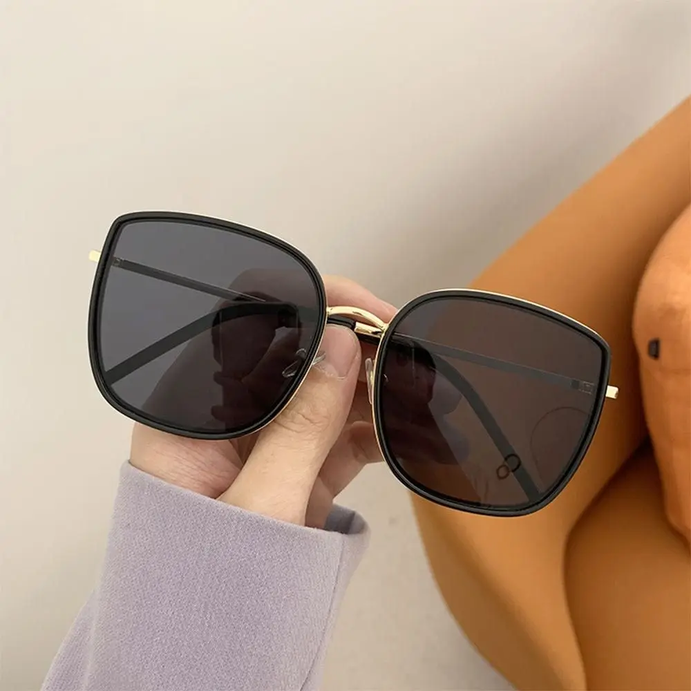 Retro Square Oversized Sunglasses Beach Travel UV400 Lens Streetwear Shades Eyewear for Women