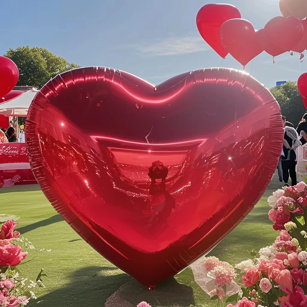 Inflatable mirror balloon party planning Valentine's Day birthday outdoor driving stage decoration balloon