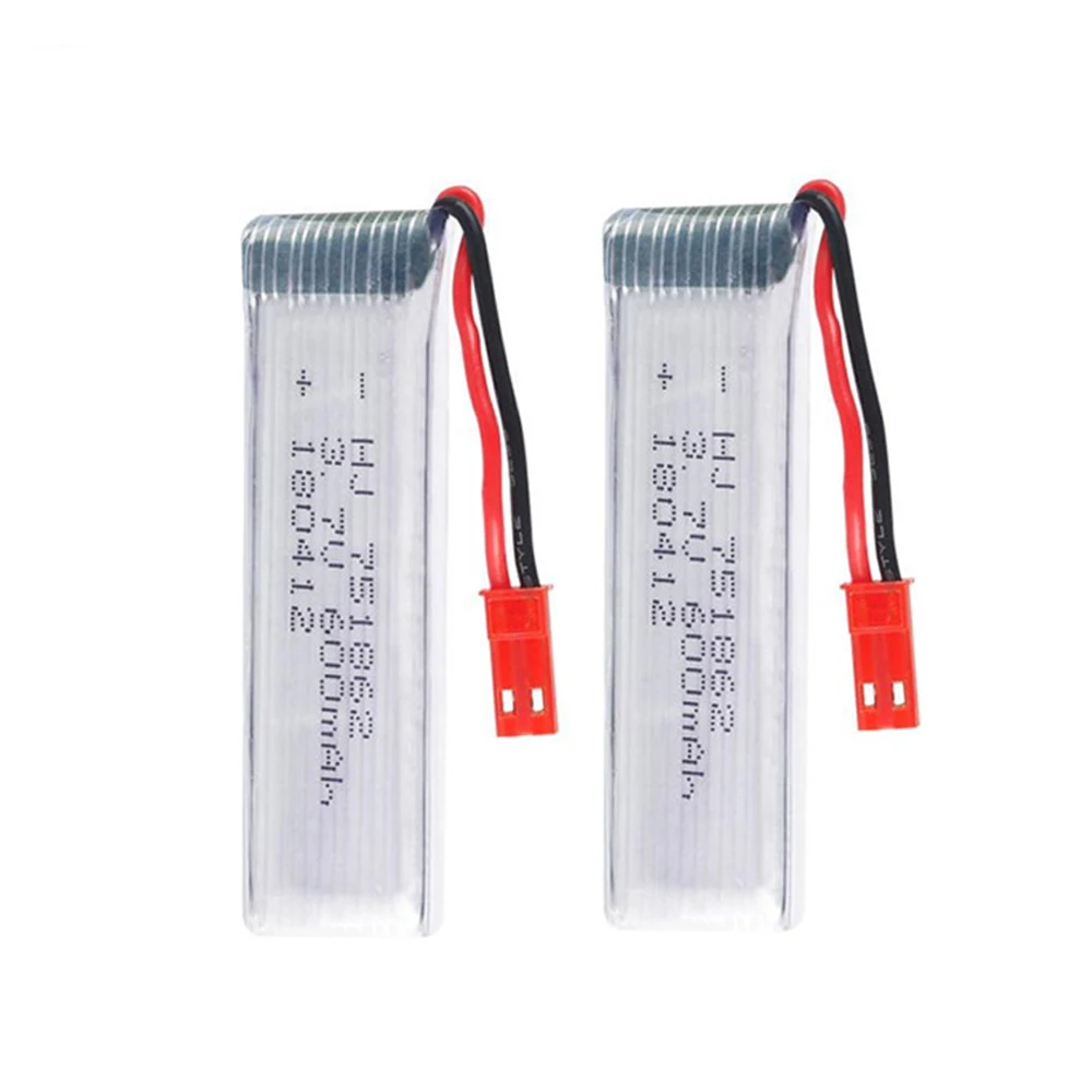 2PCS RC Drone Battery 3.7V 600mAh Battery Spare Part for Syma S032G WLtoys V929 V959 UDI U818A RC Helicopter Battery Accessory