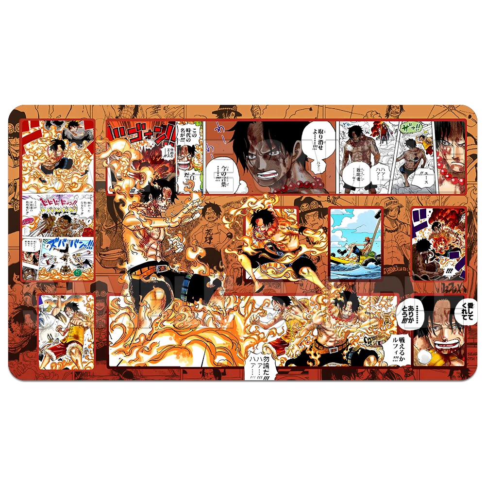 600X350X2Mm One Piece Perona Roger Card Battle Table Mat Opcg Reiju Single Player Board Game Card Battle Mat Anime Card Gift Toy