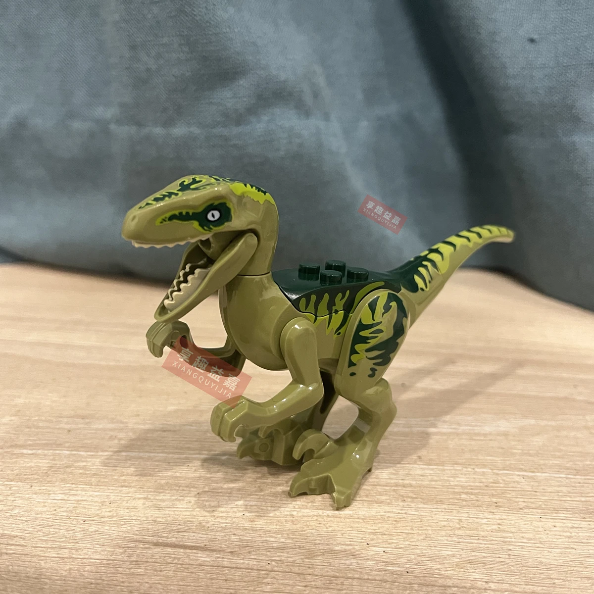 Jurassic World Dinosaur Building Blocks para crianças, DIY montar brinquedo, tijolos, Raptor, Tiranossauro, Indominus, Raptor, 3