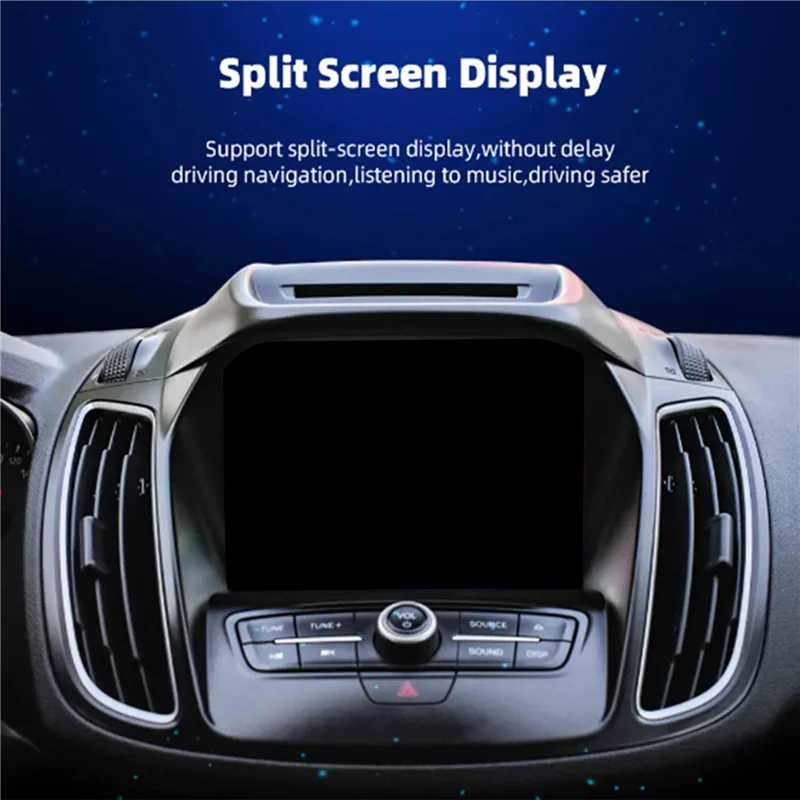 B49C 5X RGB الملونة اللاسلكية Carplay دونغل صندوق صغير التوصيل والتشغيل توصيل بلوتوث واي فاي مع السلكية ل Carplay (USB)