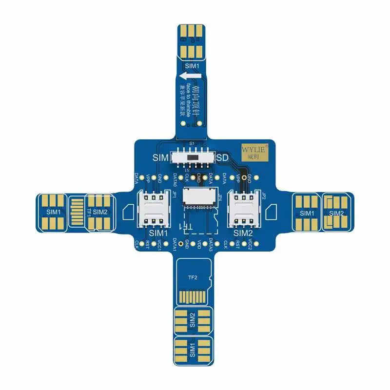 WYLIE Smartphone Sim Card Signal Universal Test Board SD Card Reader Tool For iPhone Samsung Huawei Xiaomi Android Phone