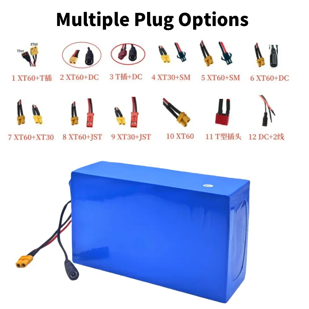 New 10S6P 36V 20000mAh Rechargeable Lithium-ion Battery Pack 1000W Built in BMS Suitable for Electric Scooter Battery