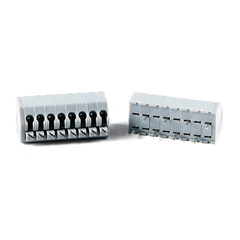 (10 Pieces) DA250 DG250 KF250 - 3.5mm - 2P 3P 4P ~ 12P Double Row Direct Plug 3.5mm Pitch Spring Loaded PCB Terminal Blocks