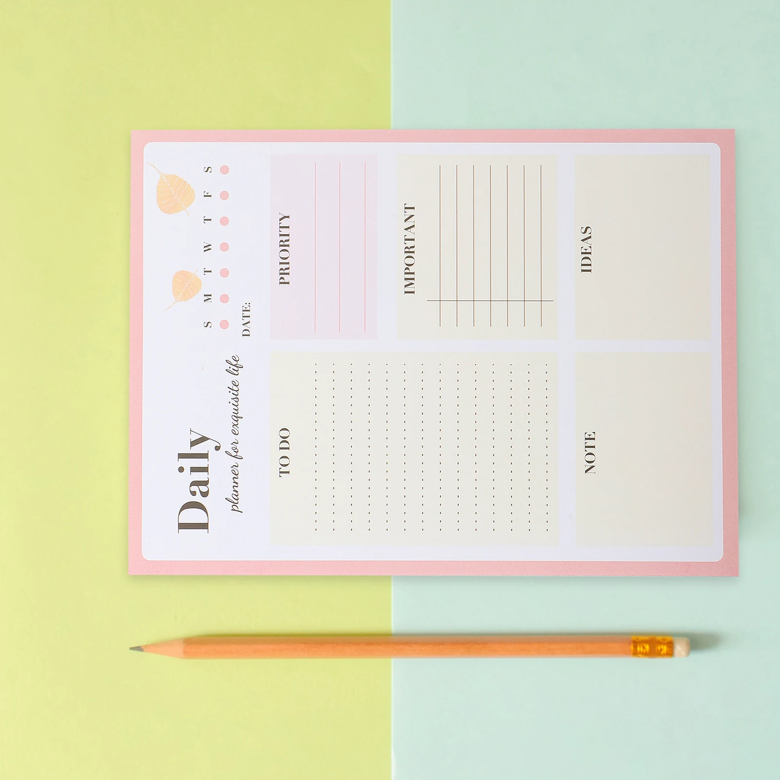 

Daily Planner Notepad Compact Size Task Notebook For Work Study Homeschool Organization Page To Do List Pad Notepad