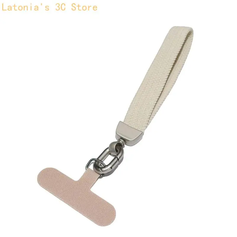 Phone Hand Carry Accessory with Textile Wrist Band Card Insert and Clip for Shopping Travel and Daily Movement Use X3UB