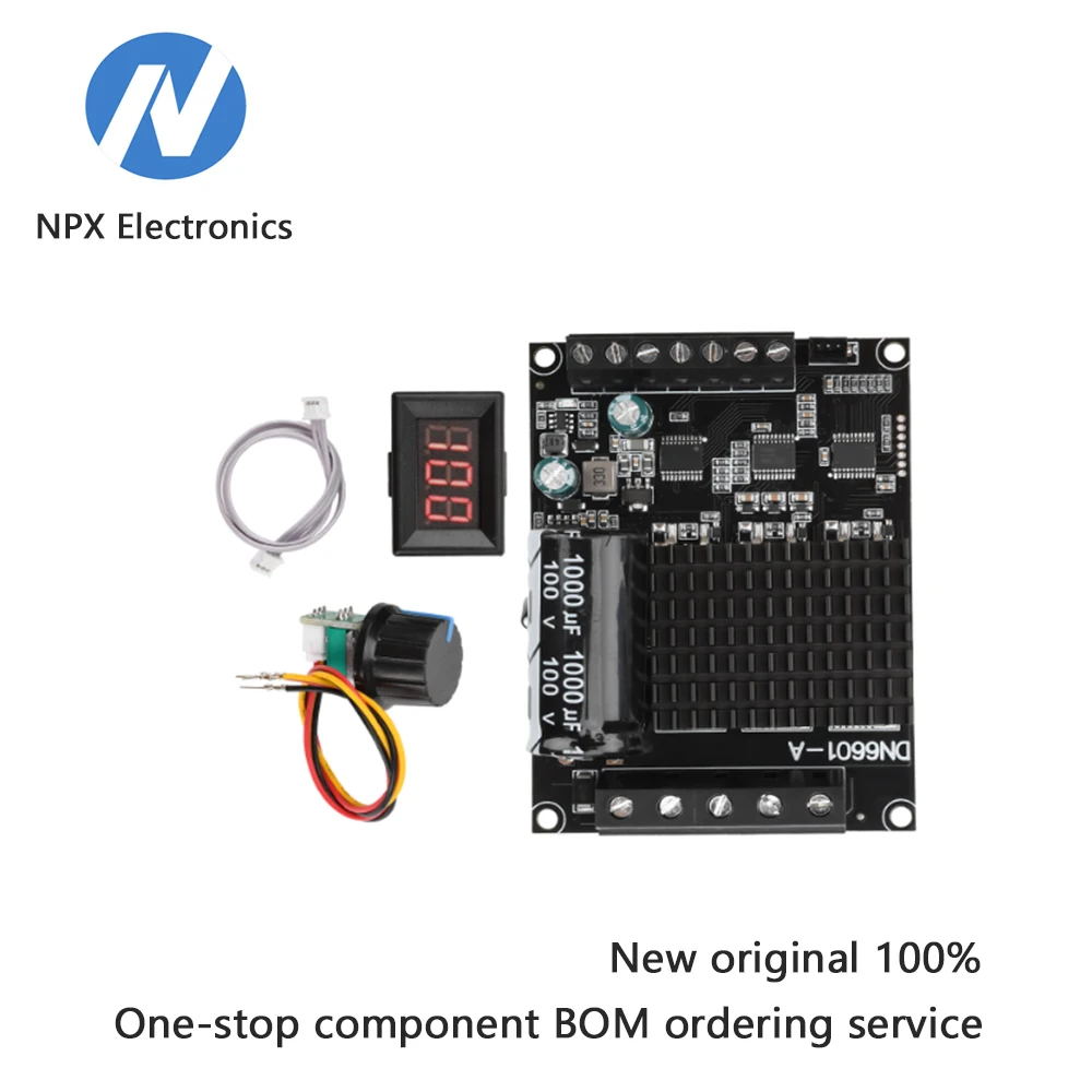 

15A Digital Display DC Brushless Motor Driver for Three-Phase Model Aircraft ESC, Water Pump and Fan Controller, DC 6-72V