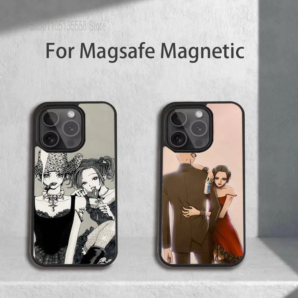 

Anime N-NaNa O-Osaki Phone Case For iPhone 17,16,15,14,13,12,11,Pro,Max,Plus,Mini,SE4,E Magnetic Magsafe Wireless Charging