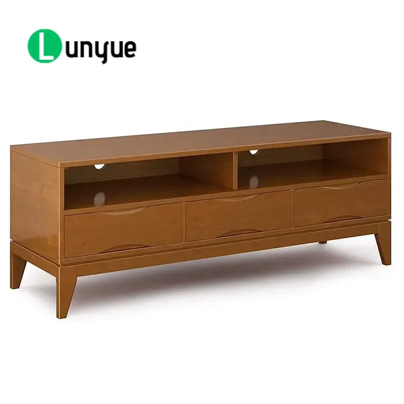 60 Inch Modern TV Cabinet with 3 Drawers Living Room Furniture Storage Console Table for Flat Screen Home Entertainment