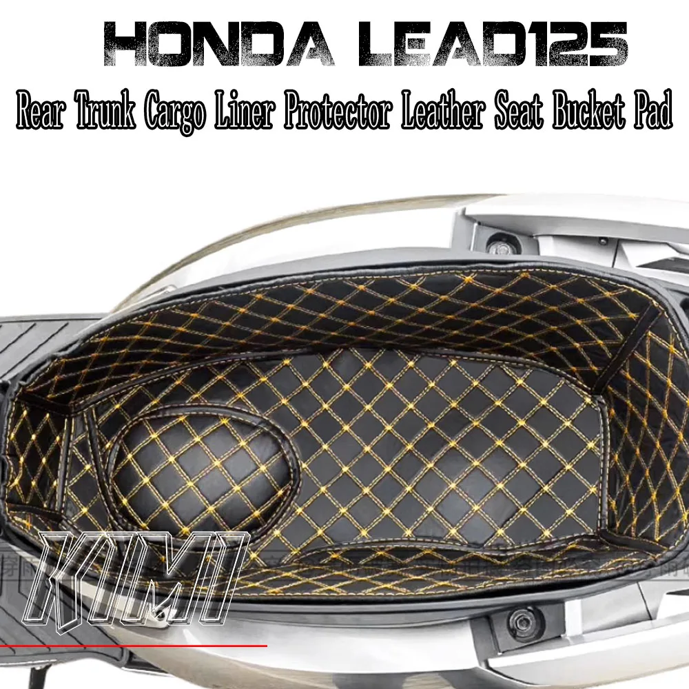 

For HONDA LEAD125 LEAD 125 2022 Motorcycle Rear Trunk Cargo Liner Protector Leather Seat Bucket Pad