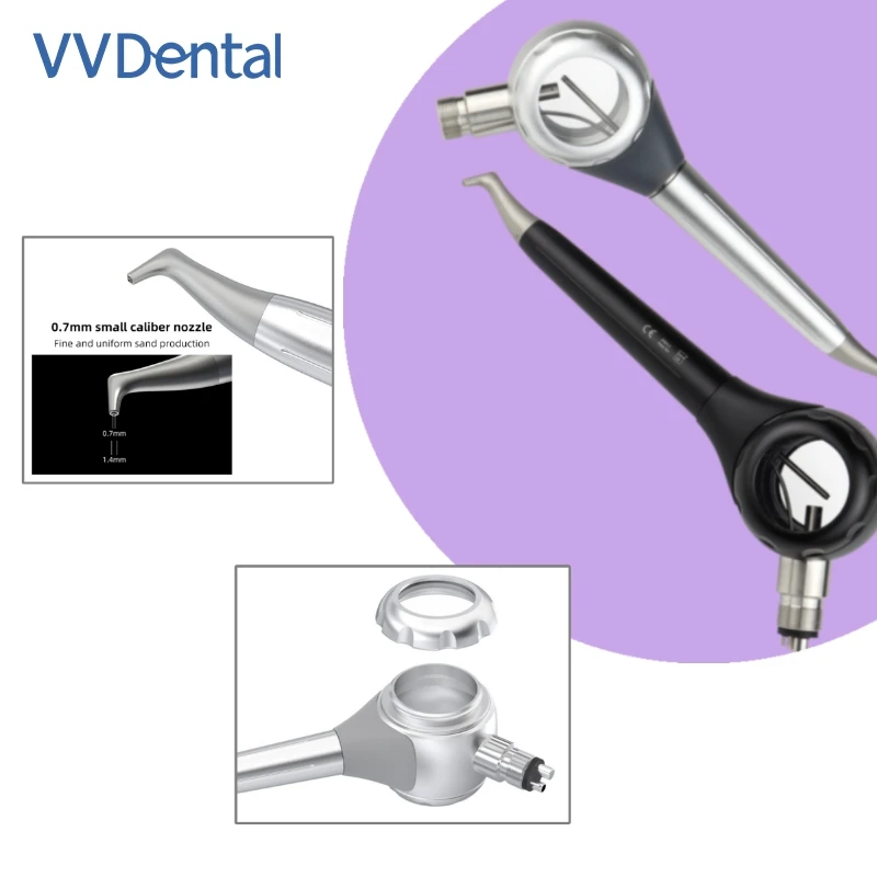 

VV Dental Alumina Sandblasting Gun Materials Air Prophy Unit With Double-Sided Transparent Window Water Prophy Jet Polisher