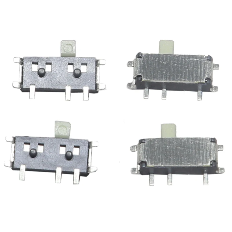 【200-50PCS】micro slide switch power supply switch small pull switch 7 p 7 needle miniature toggle switch MSK12C02