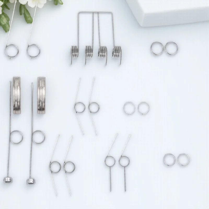 

18pcs Trash Can Torsional Spring Metal Sturdy Replacement For Garbage Bucket Lid Repair Small Torsional Springs Parts