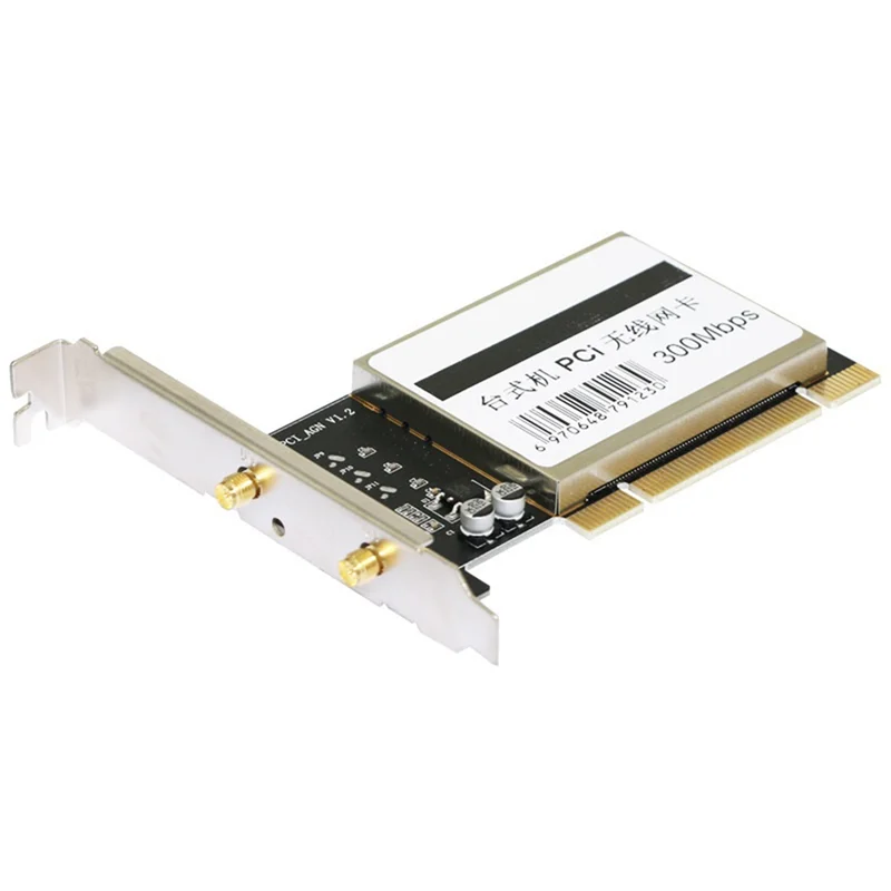 Exquisite-PCI Wireless Network Card 300Mbps Network Card Desktop PC 2.4Ghz Network Card For Winxp/7/8/10/11/MAC/Linux