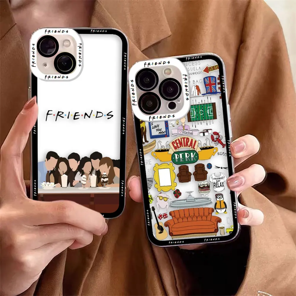 Comedy Friends TV Show Clear Phone Case For Samsung A02 A03 A04 A05 A05S A06 A7 A10 A12 A13 A14 A15 A16 A21S NOTE 10 20 Case