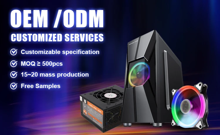 2025 رائجة البيع تسليم سريع مايكرو ATX بالجملة حافظة كمبيوتر M-ATX مكتب سطح المكتب RGB حافظة تبريد الألعاب كابينة برجية كاملة