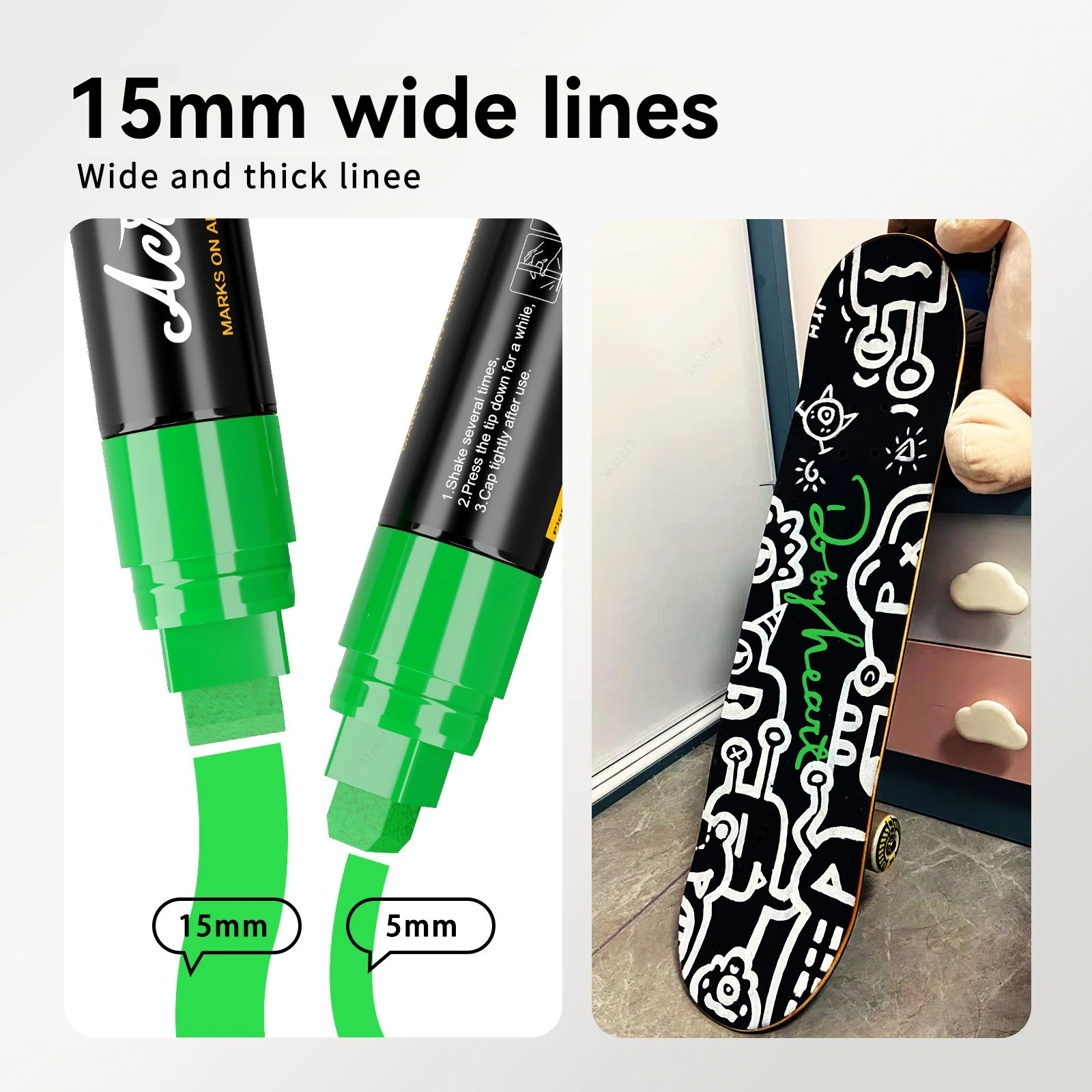 10 Colors Jumbo Markers 15mm J - Art Craft Jumbo recension och pris